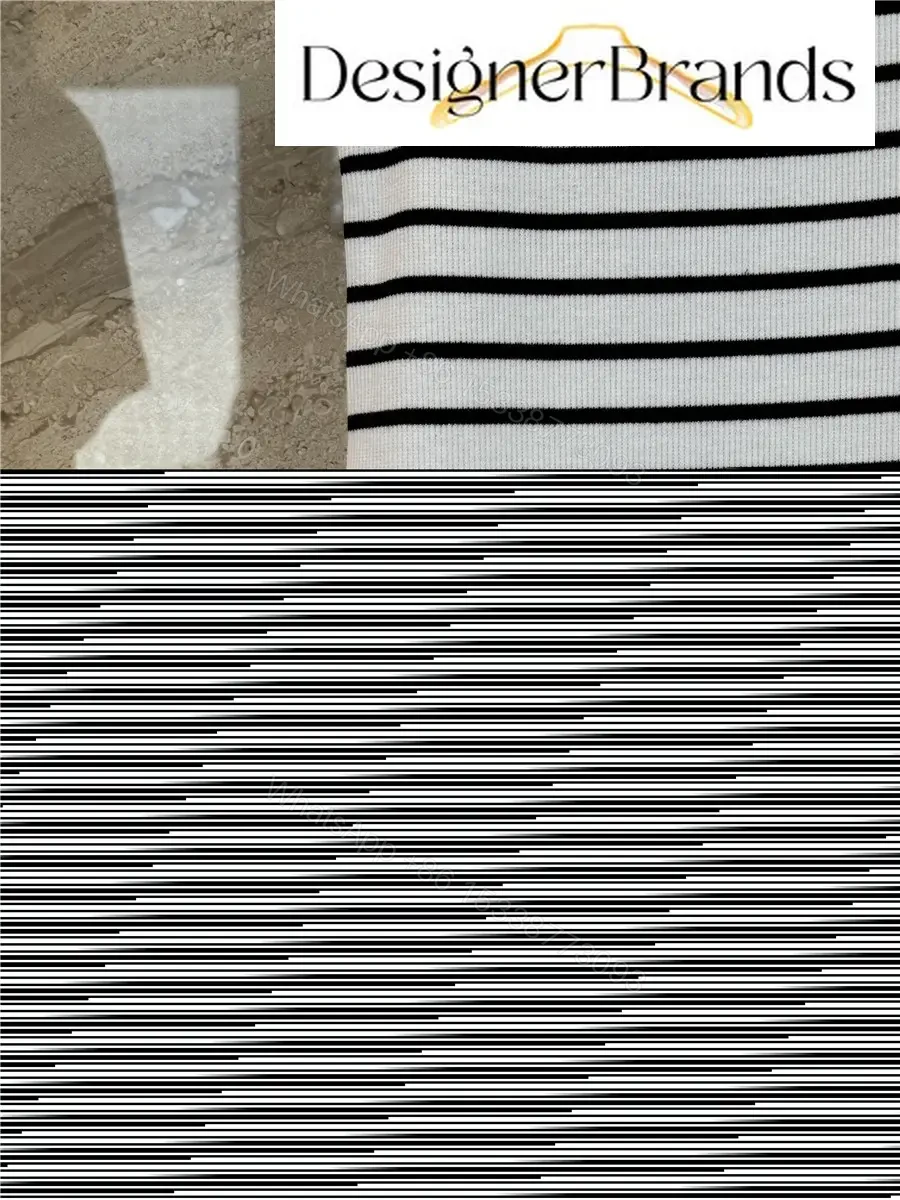 View 6 of Celine Triomphe Black and White Striped Knit Vest