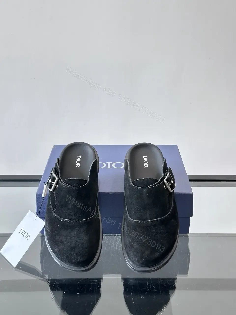 View 2 of Avant-Guard Slip-On Driver Mules: Subtle Texture, Quiet Power