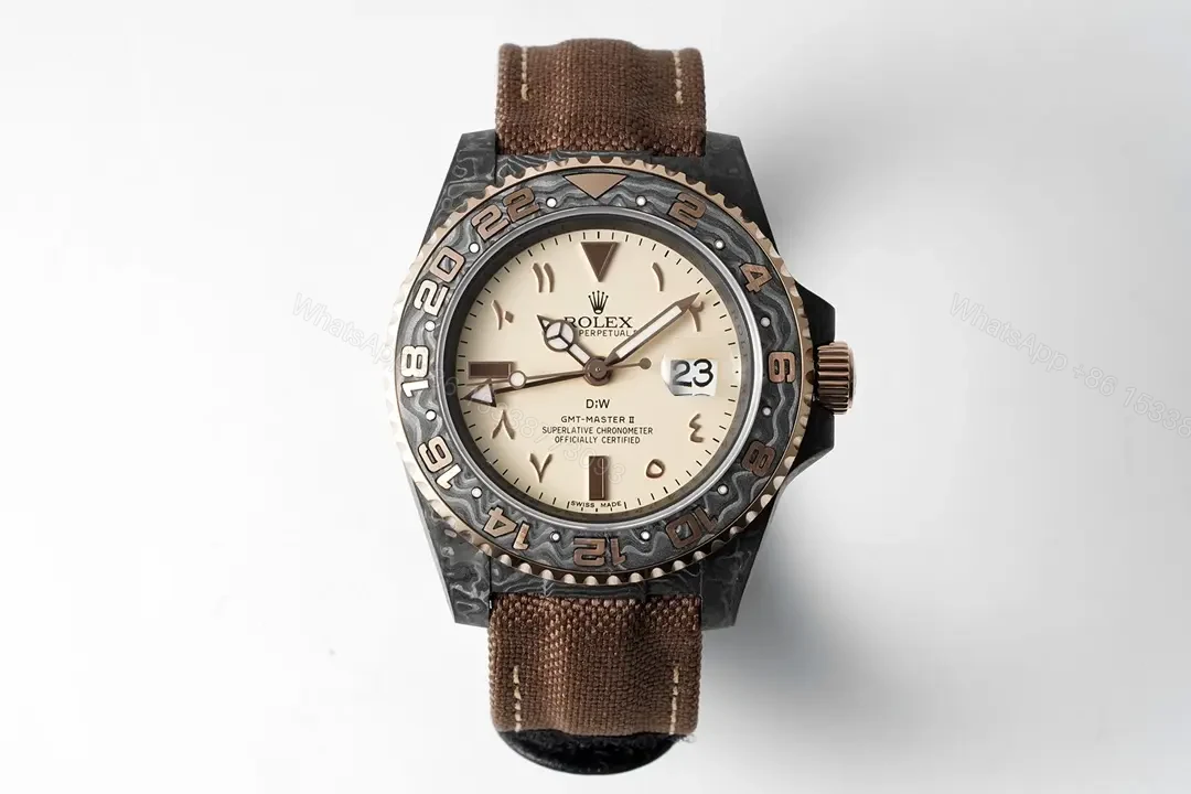 BT Factory Clean Factory Diw Rolex GMT-Master II, Brown, Carbon Fiber — view 1