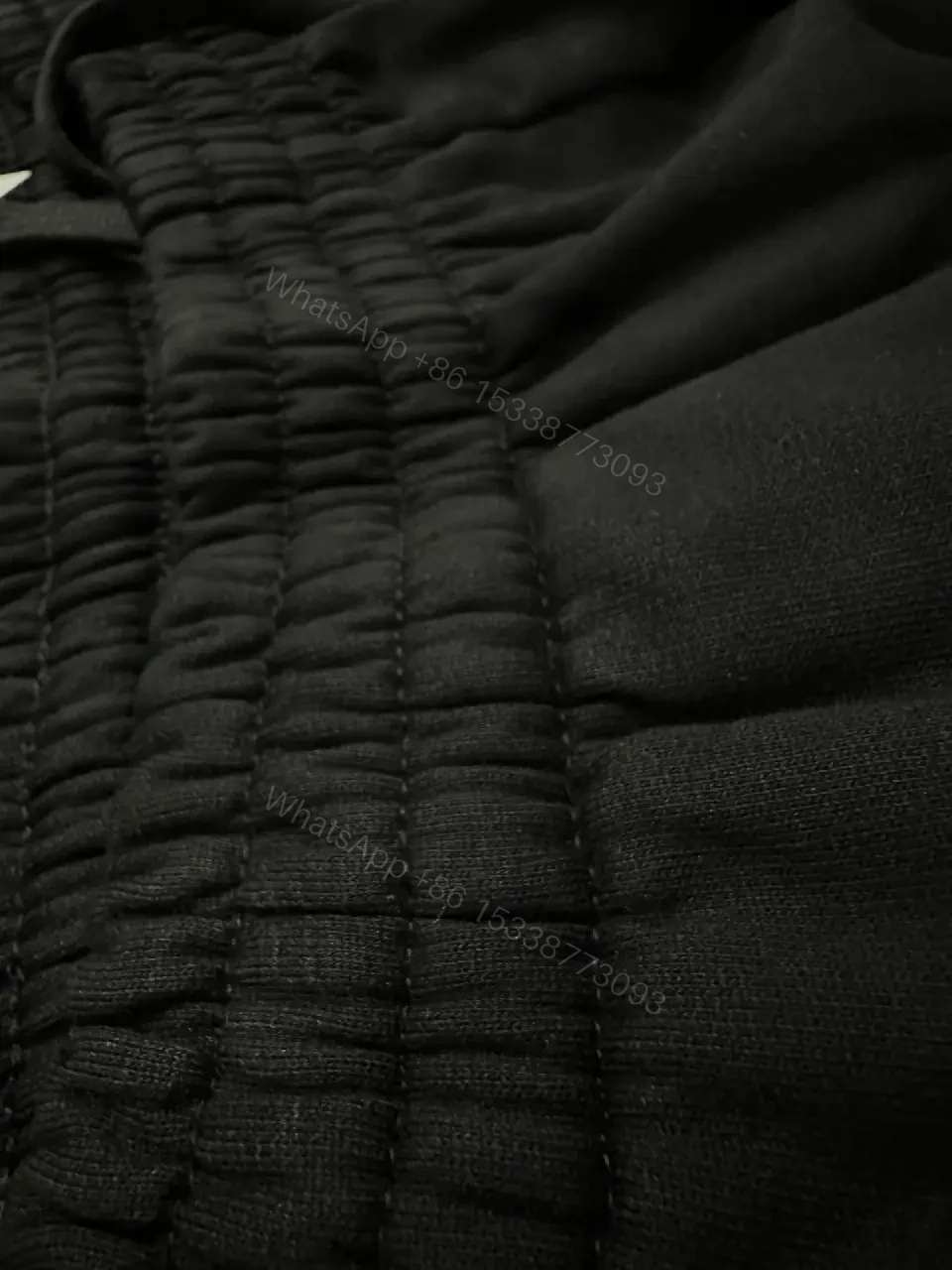 View 6 of black nylon shorts with logo motif for luxury everyday wear