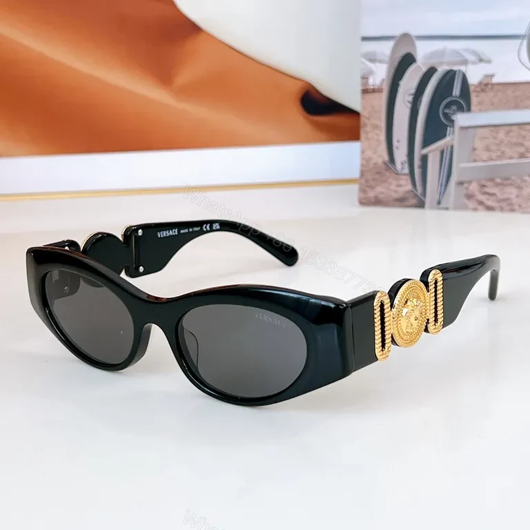 View 7 of Crystal Clear Versace-Inspired Sunglasses: Luxe All-Day Comfort
