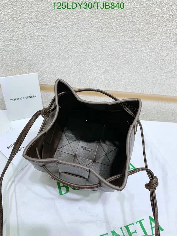 View 68 of Bottega Veneta Small Cross-Body Bucket Bag in Red BVF4722