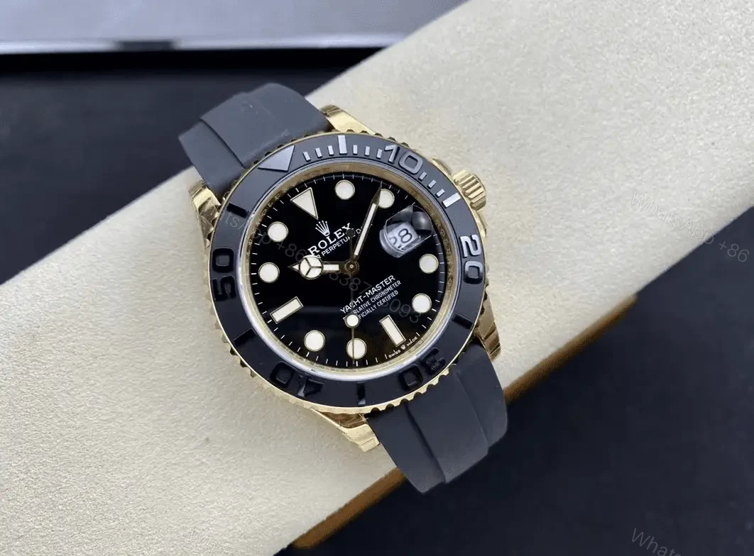 View 2 of Replica Clone Rolex YACHT-MASTER 42 Yellow gold 2022