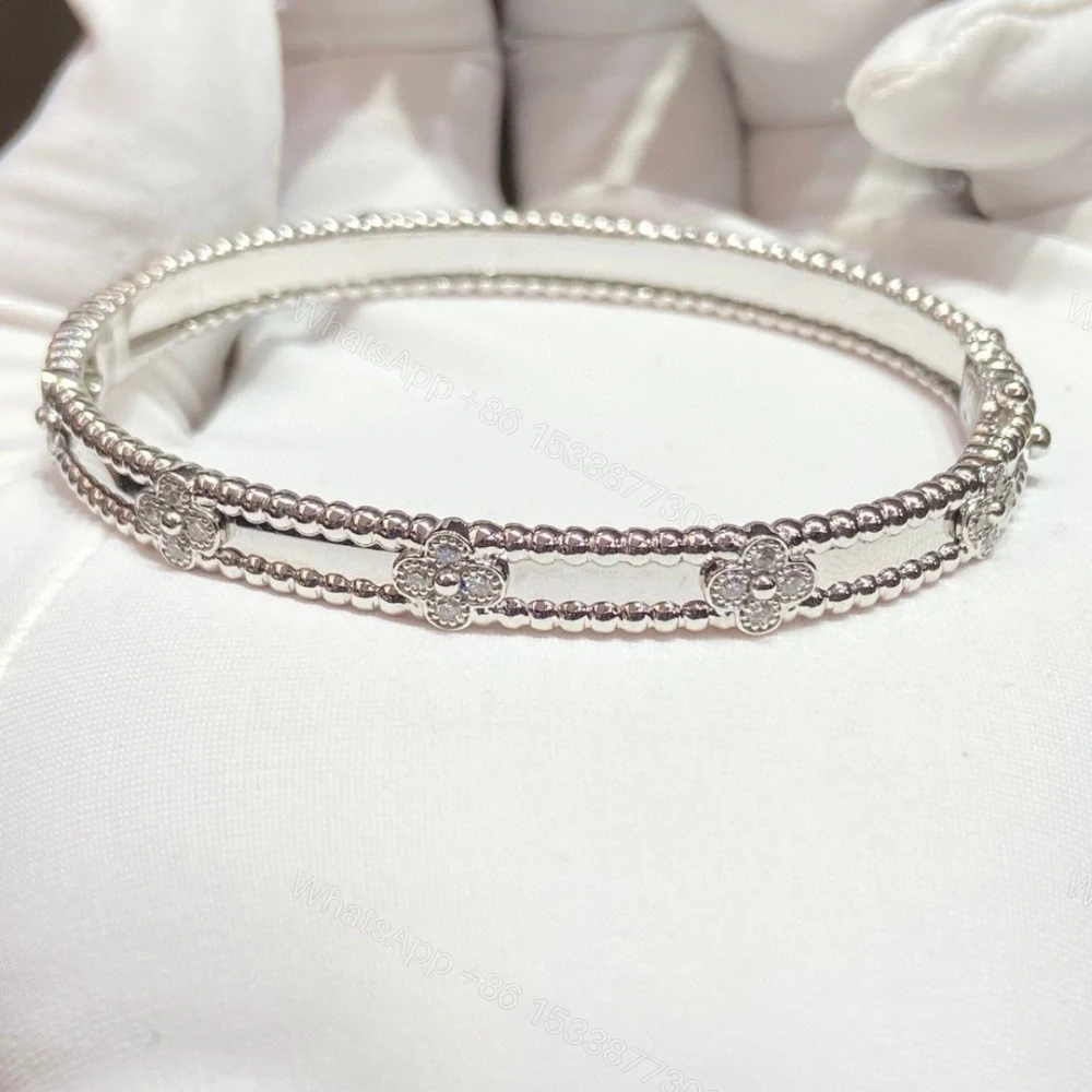 View 9 of 高仿首飾VanCleef&Arpels*RP6X900萬花筒手鐲窄版白金款