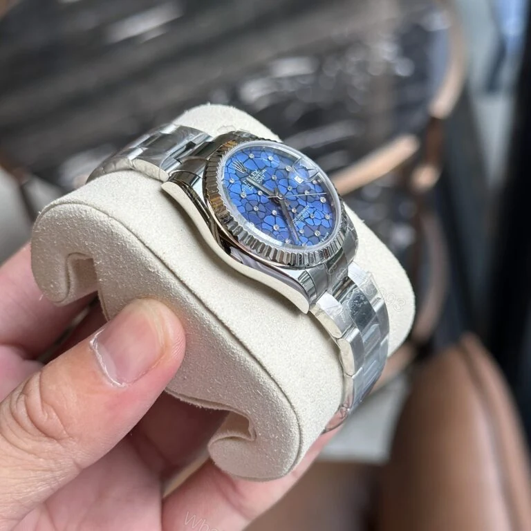 View 2 of Rolex Datejust 31mm Super Clone Women’s Watch 11 Blue Leaf Dial