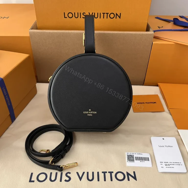View 9 of Beige Monogram Round Bag â€“ Leather Trim, Crossbody Chic