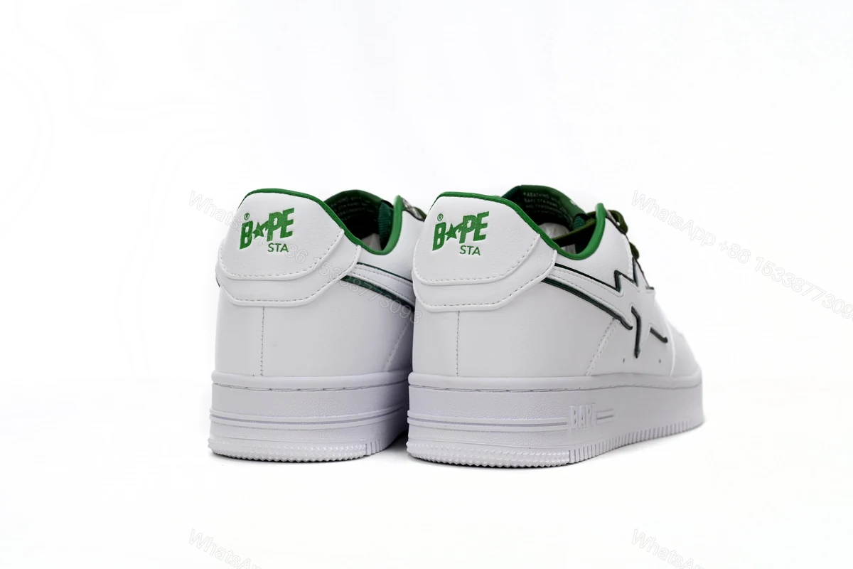 View 4 of Cheap BapeSta White Green edge 1J30-191-017