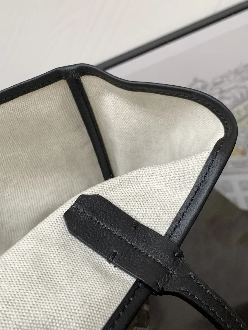 View 6 of Structured Tote: Goyard‐Inspired Pattern, Durable Craftsmanship