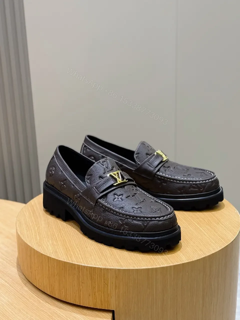 View 10 of Monogram Leather Loafers: Structured Comfort & Luxury Asset