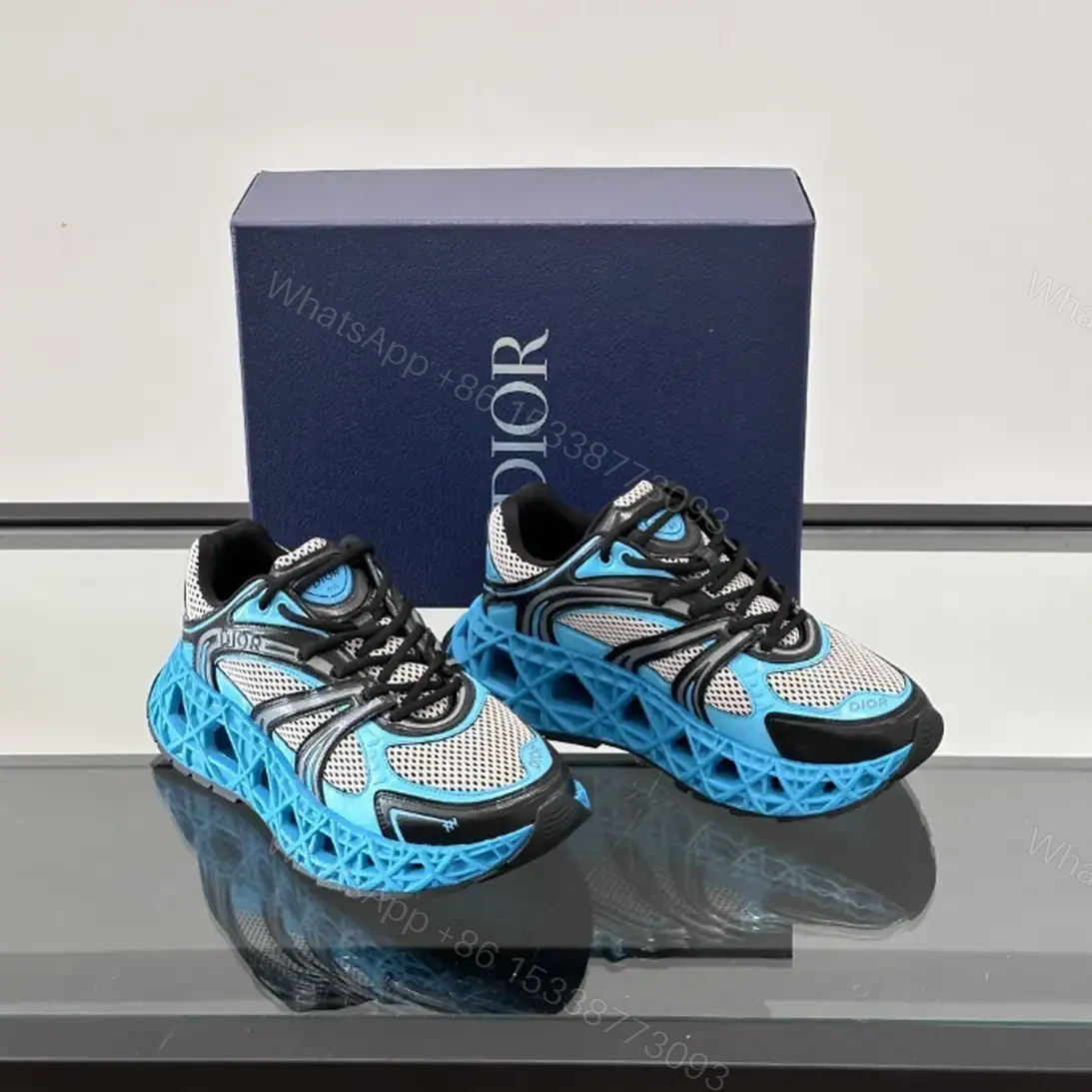 View 2 of DIOR B35 NXXT-SNEAKERS IN GREY AND BLUE – CD232