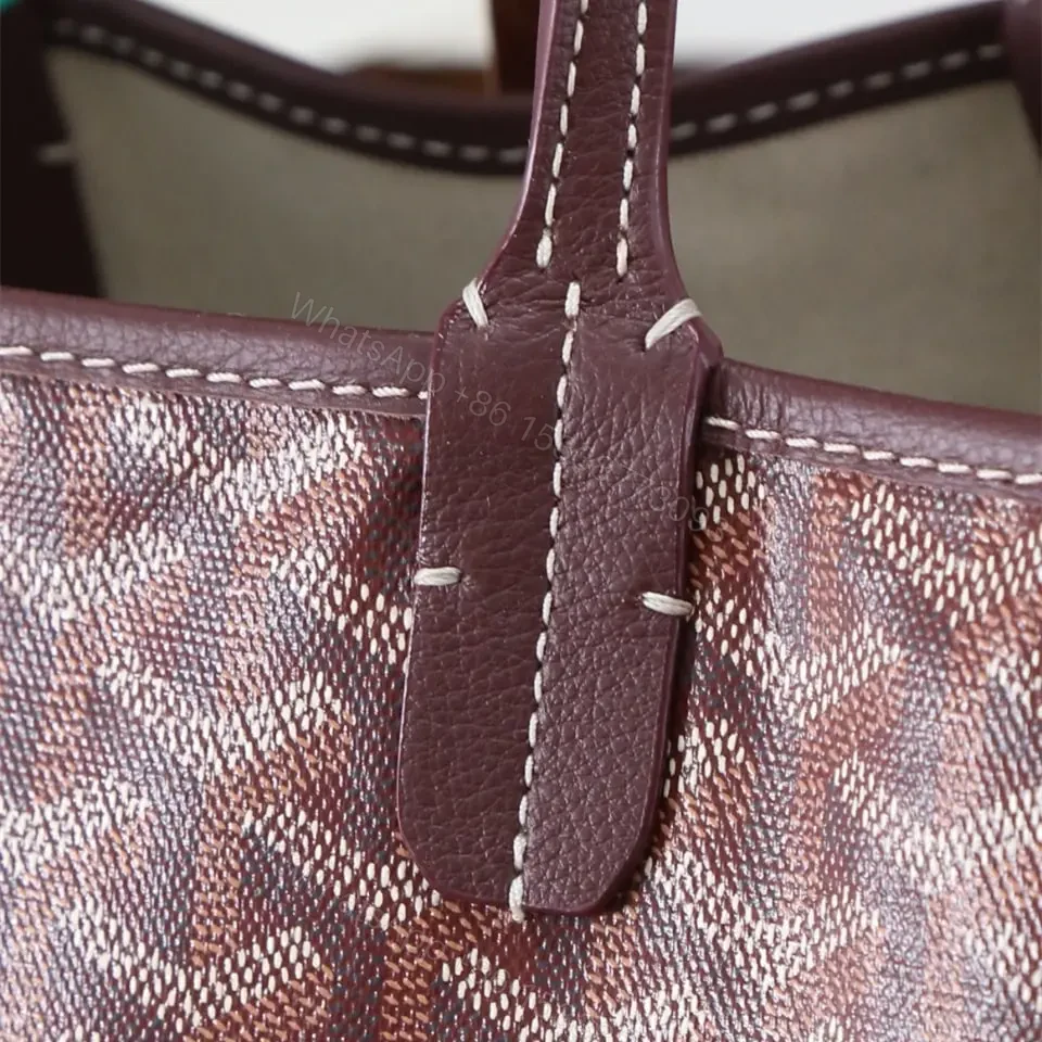View 7 of 高仿Goyard*STLOUIP4滿印Tote手提袋朱紅免檢版小號