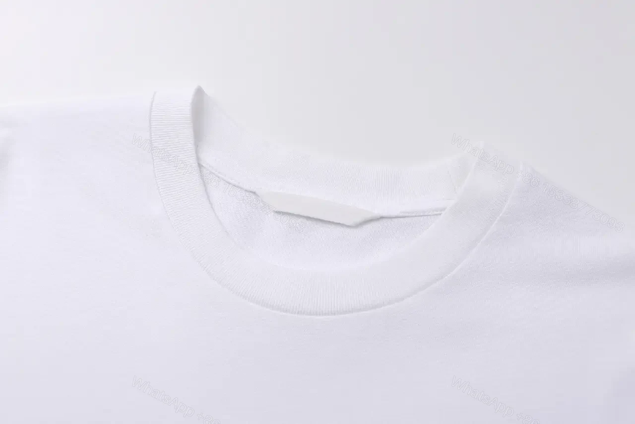 View 3 of White Cotton Tee Crest – Modern Luxe, Subtle Branding, Tee