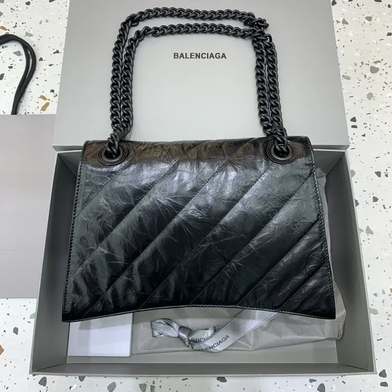 View 7 of Africana Quilted Chain-Handled Crossbody: Modern Shadowed Luxe