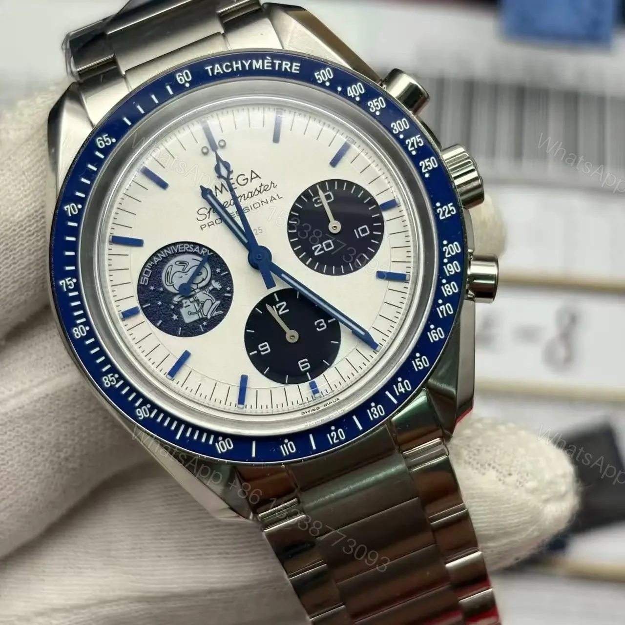 View 2 of Super Clone Omega Speedmaster Snoopy Replica