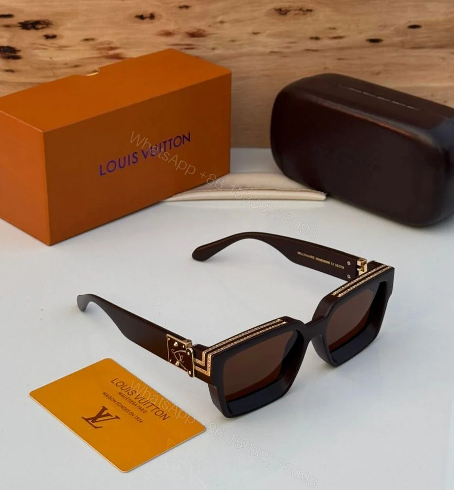 View 6 of Louis Vuitton 1.1 Millionaires Black-Brown Oversized Acetate