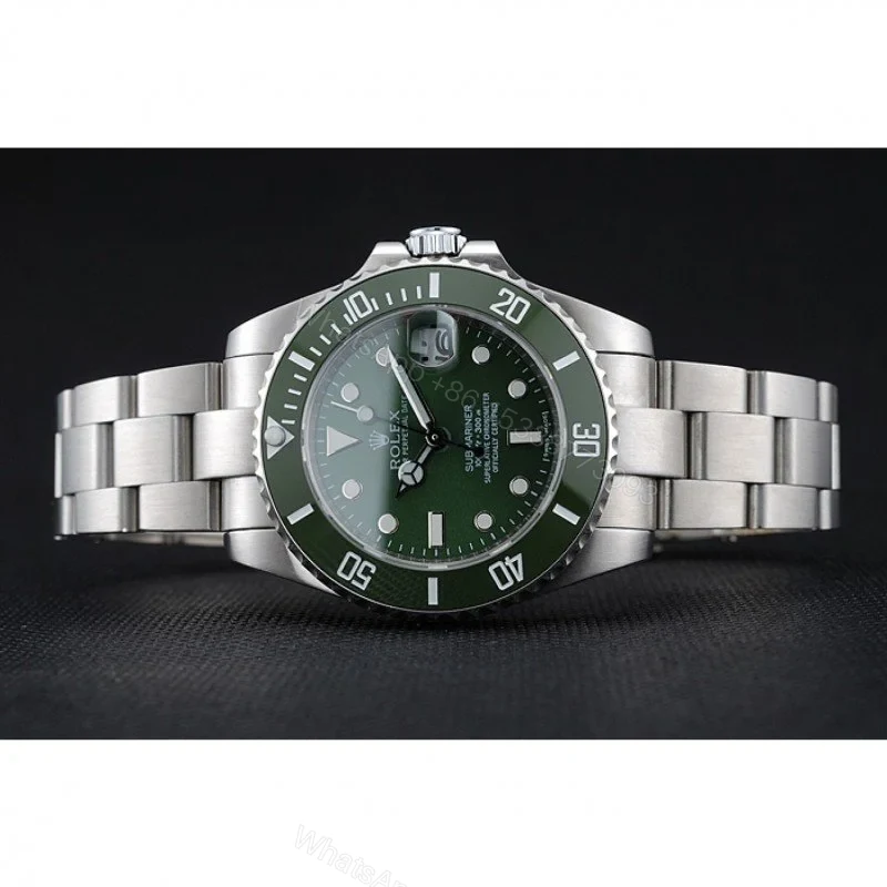 View 5 of Replica Rolex Submariner Green Dial 1454151