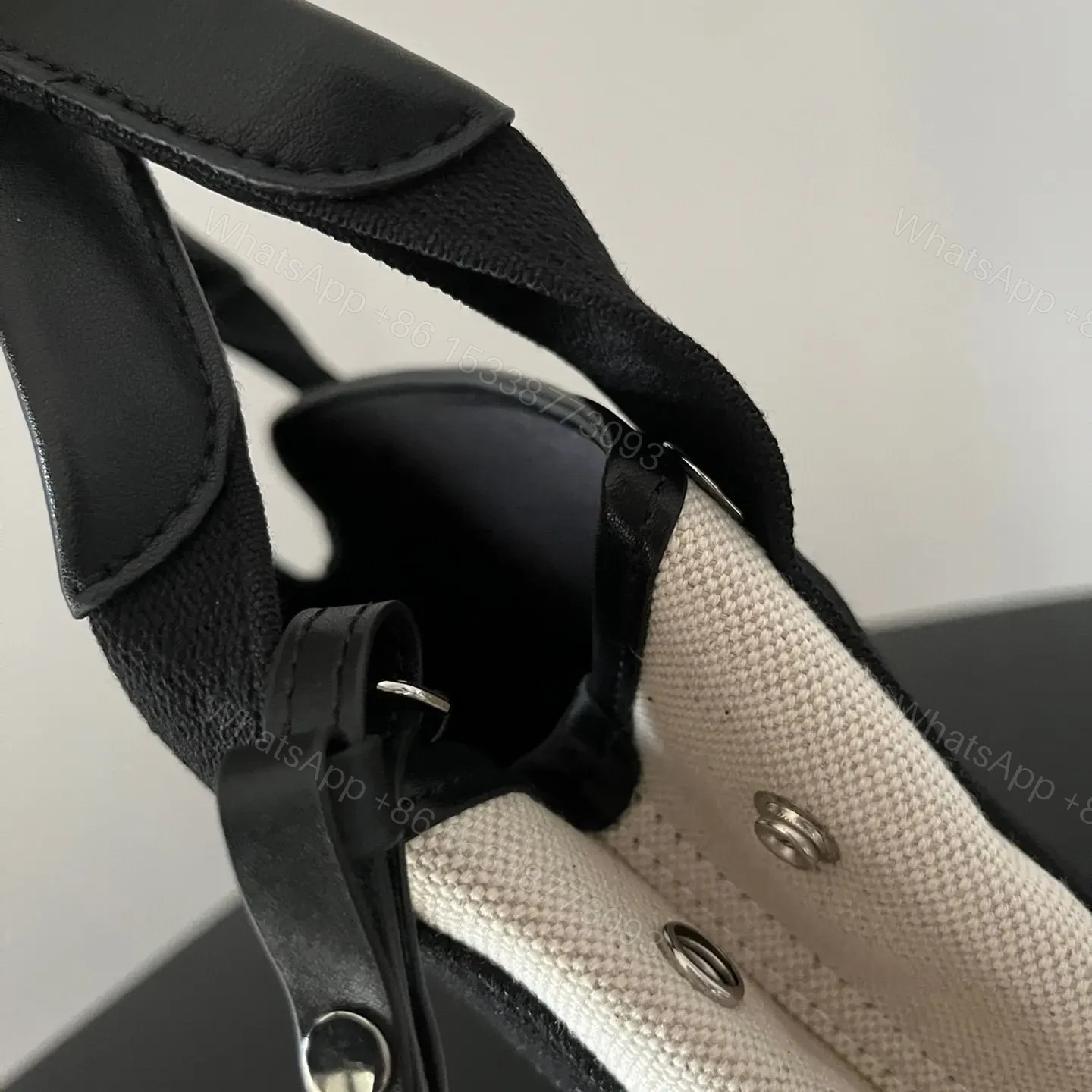 View 17 of 高仿BalenciagaNavyCabas帆布托特包35CM