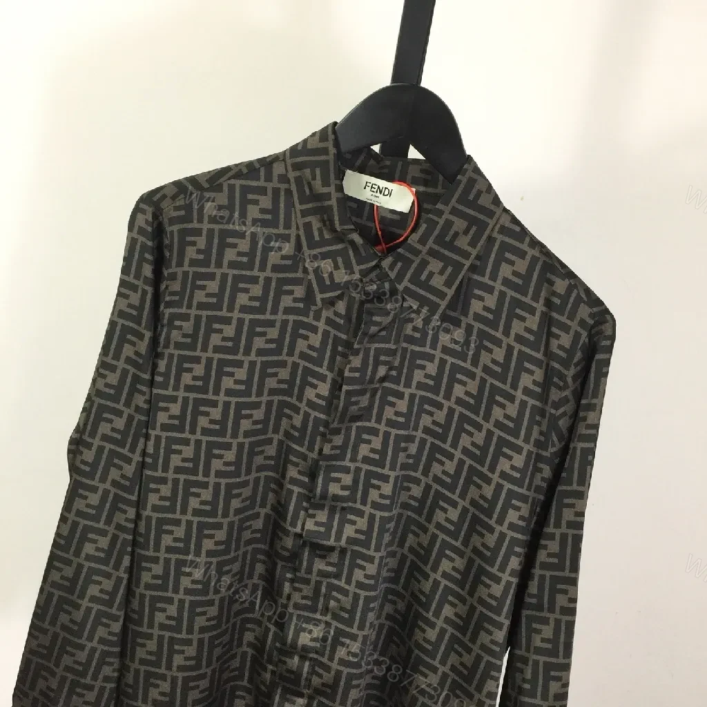 View 6 of Patterned Button-Front Shirt Jacket: Modern Luxury Monogram Dress Code