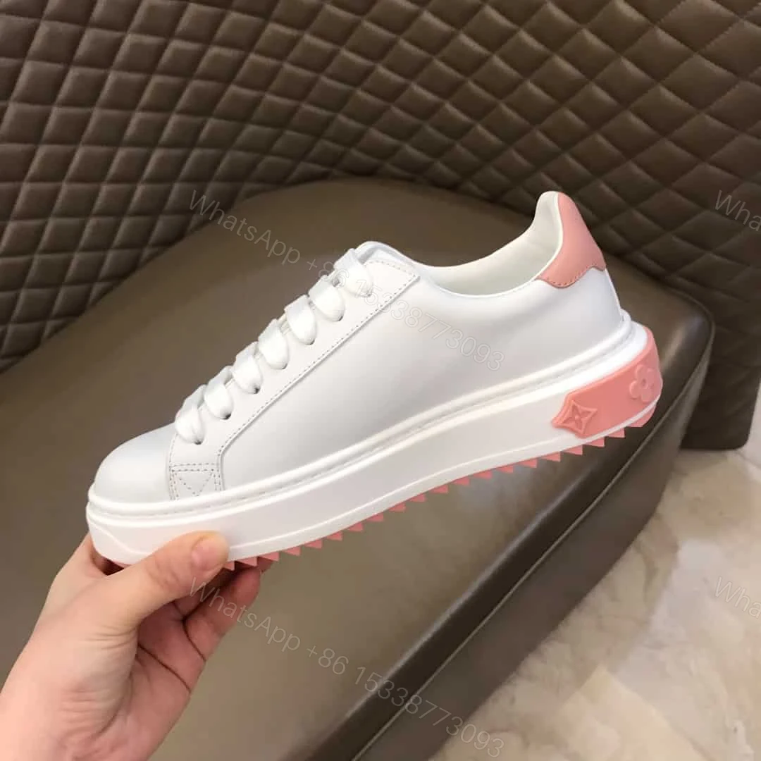 View 8 of LOUIS VUITTON WOMEN’S TIME OUT SNEAKER WHITE/PINK FOR WOMEN – LV31
