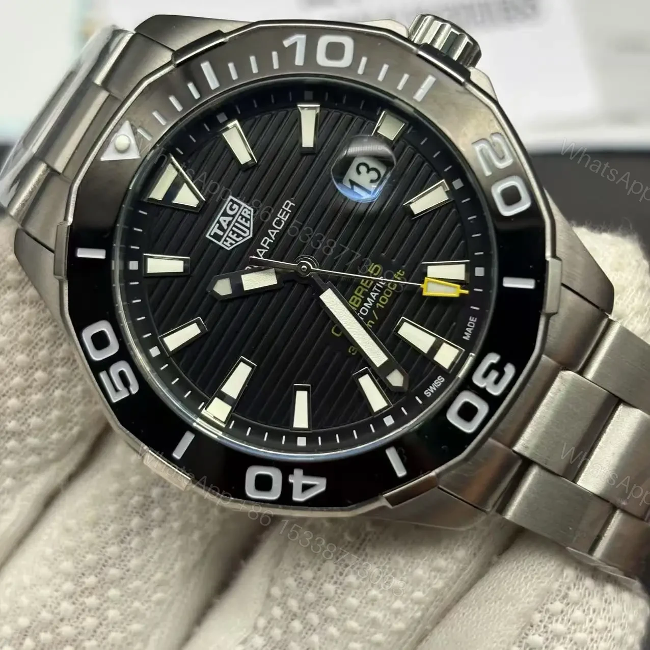 View 7 of Tag Heuer Aquaracer CALIBRE 5 Replica 43MM CERAMIC BEZEL MENS WATCH