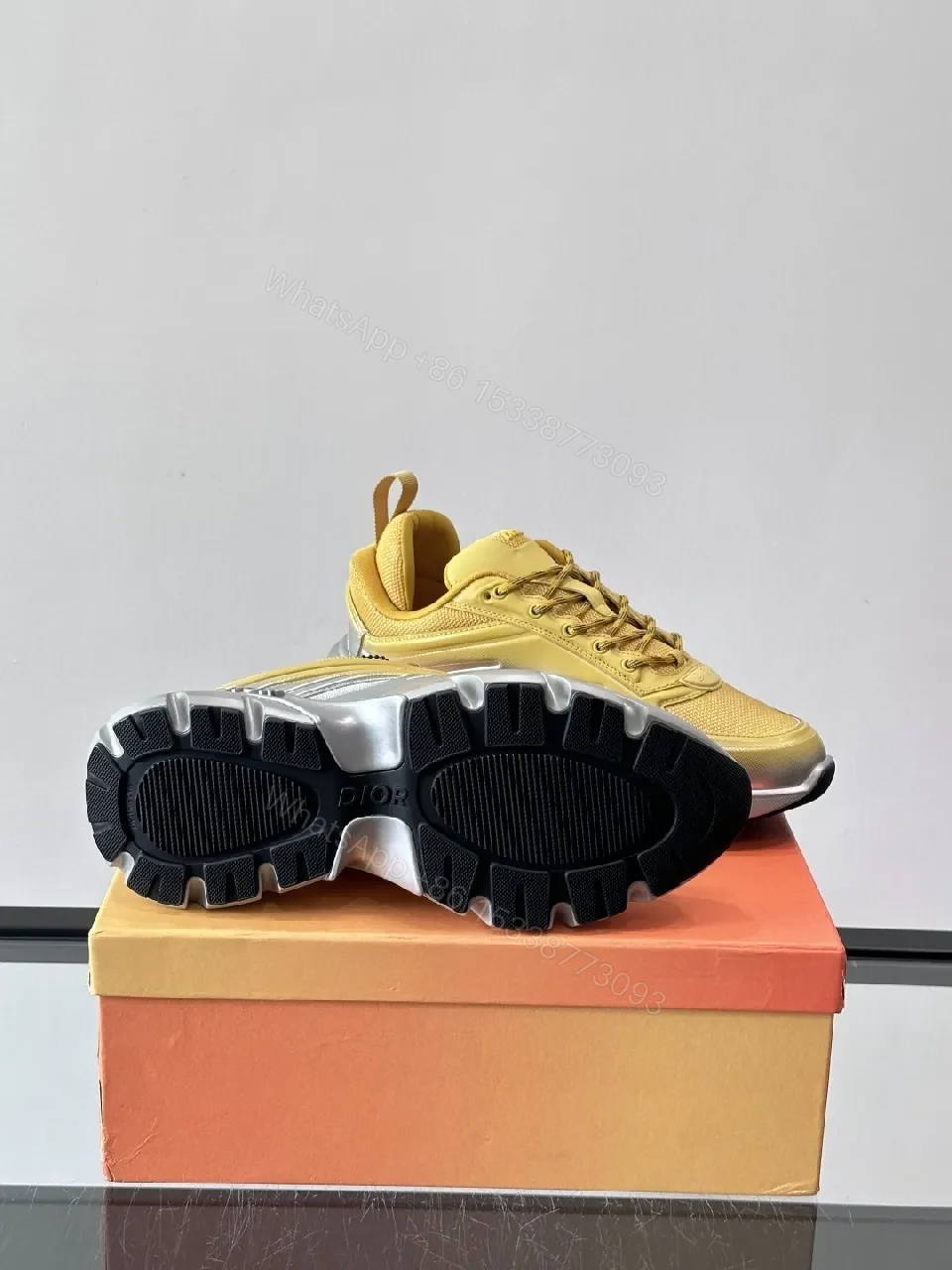 View 7 of Honey Knit Luxe Runner: Metallic Sole Sneaker