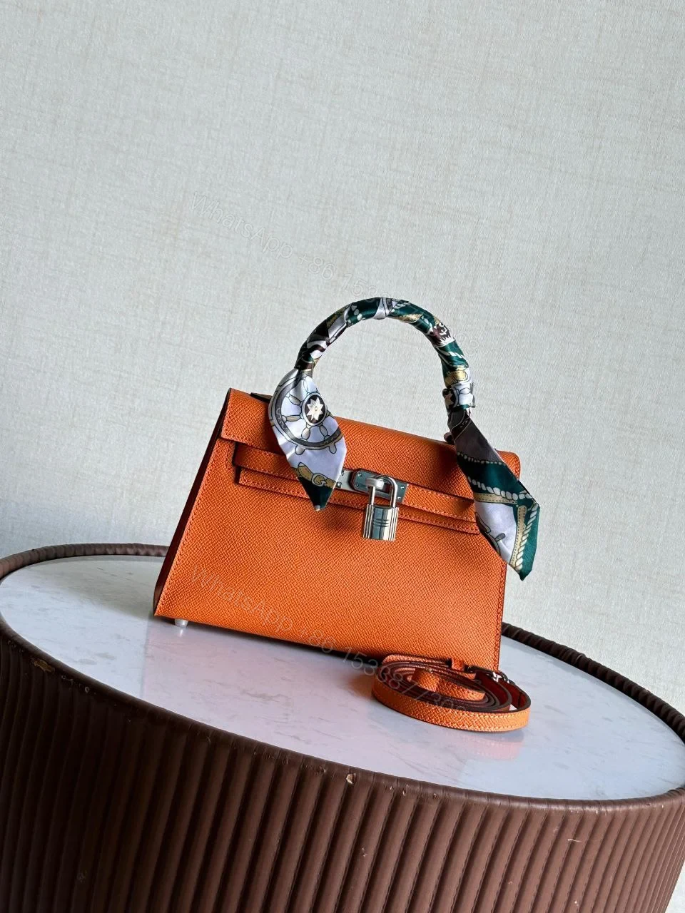 Design Kelly 20 Mini Sellier 5P Pink Bubblegum Bag Epsom Palladium Hardware – Dubai Fashion LUX — view 1