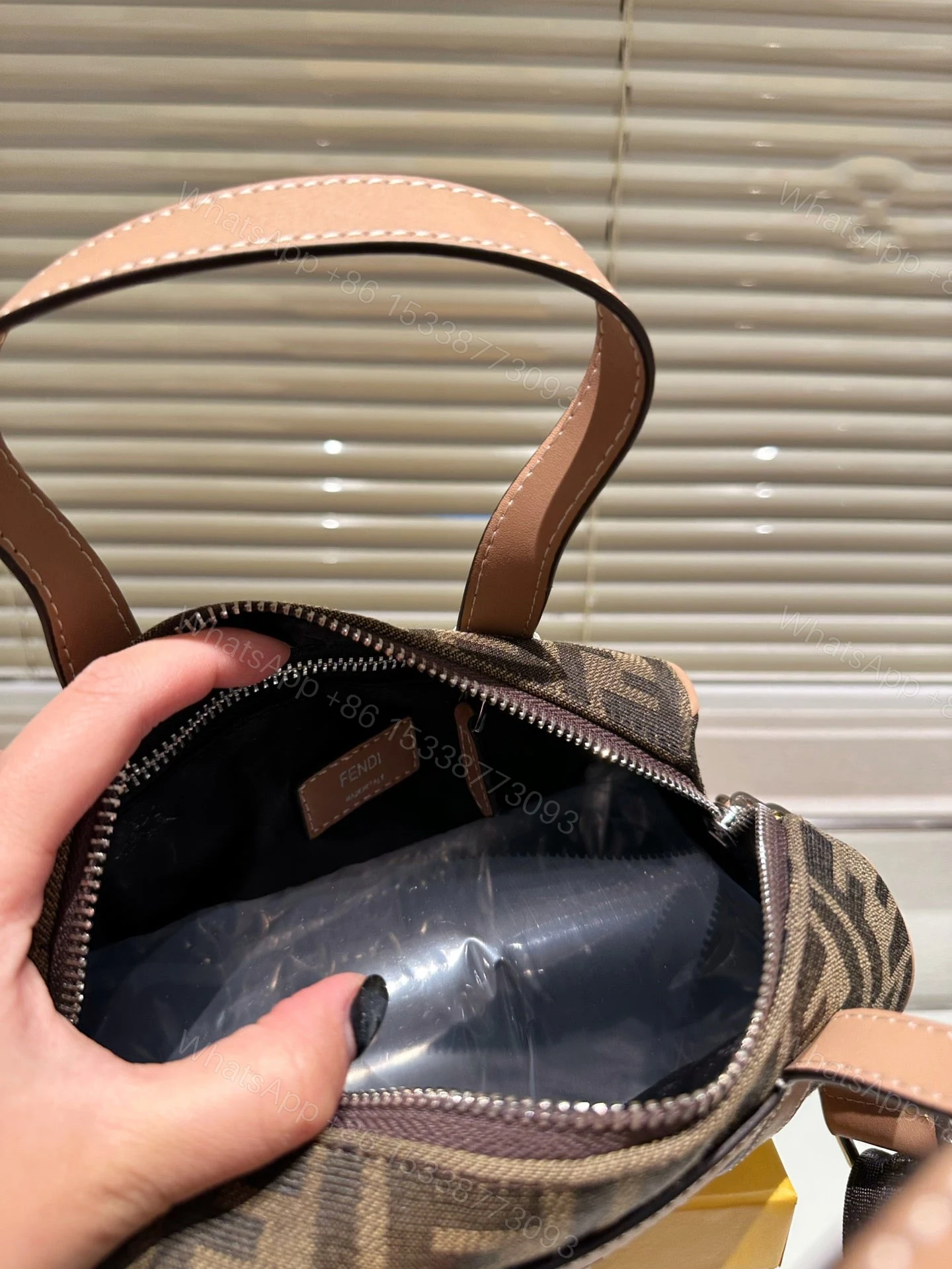 View 4 of FENDI MINI BAG 7VA570 KHAKI