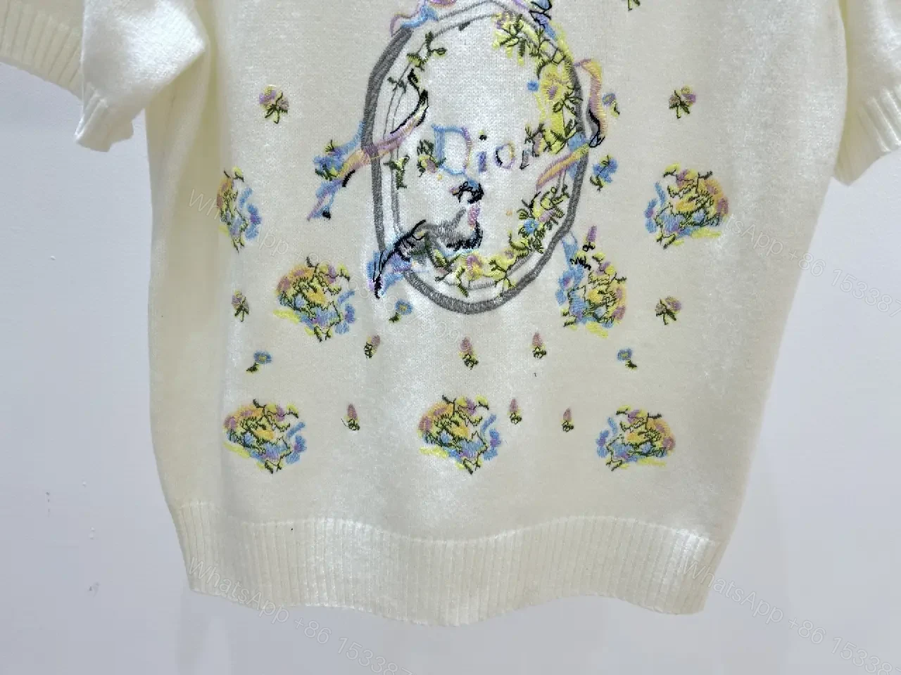 View 9 of Textured Floral Knit: Casual Luxury Knitwear Dressy Top