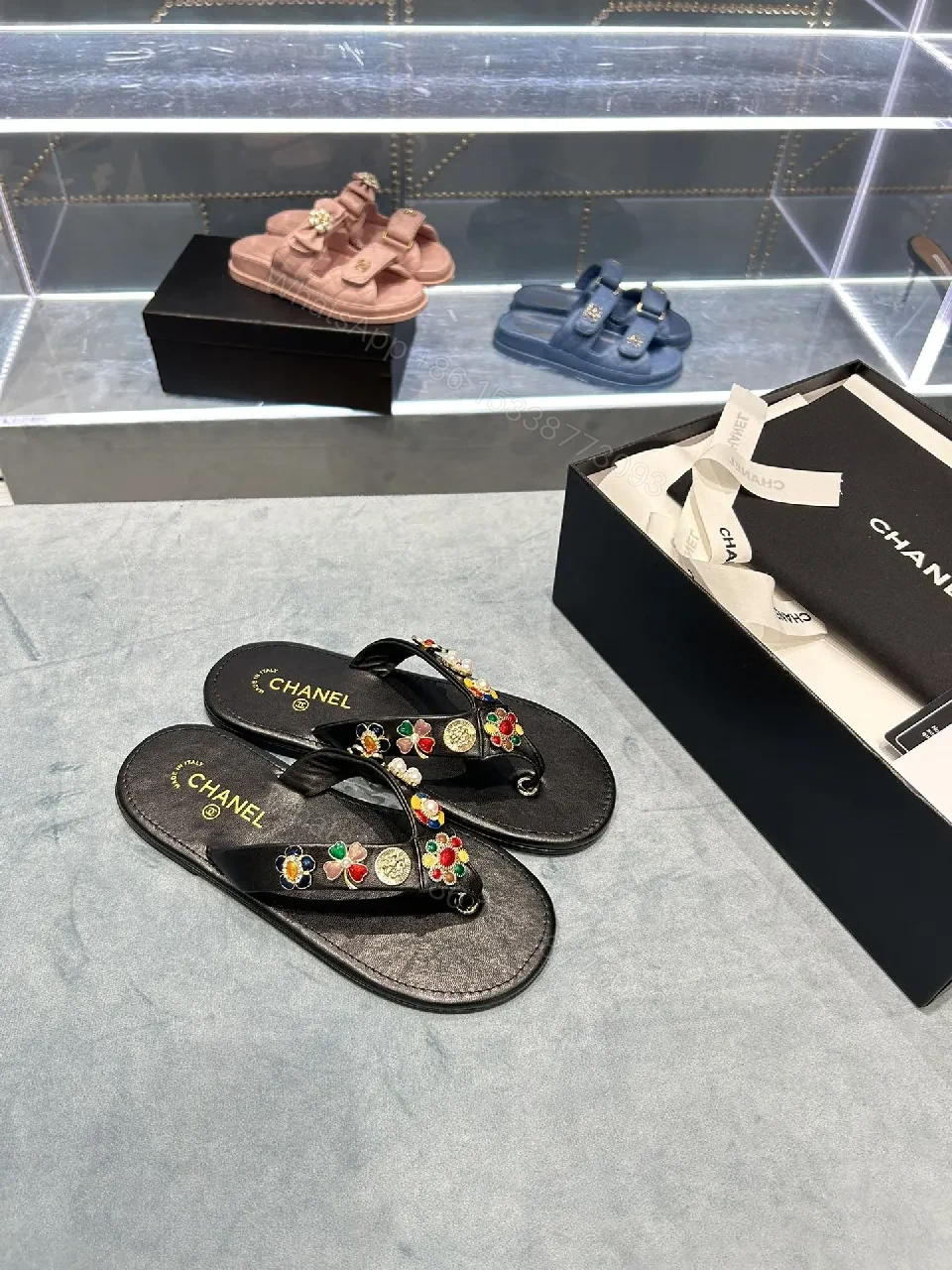 View 2 of Embellished Sandals: Luxe Casual Comfort Slides