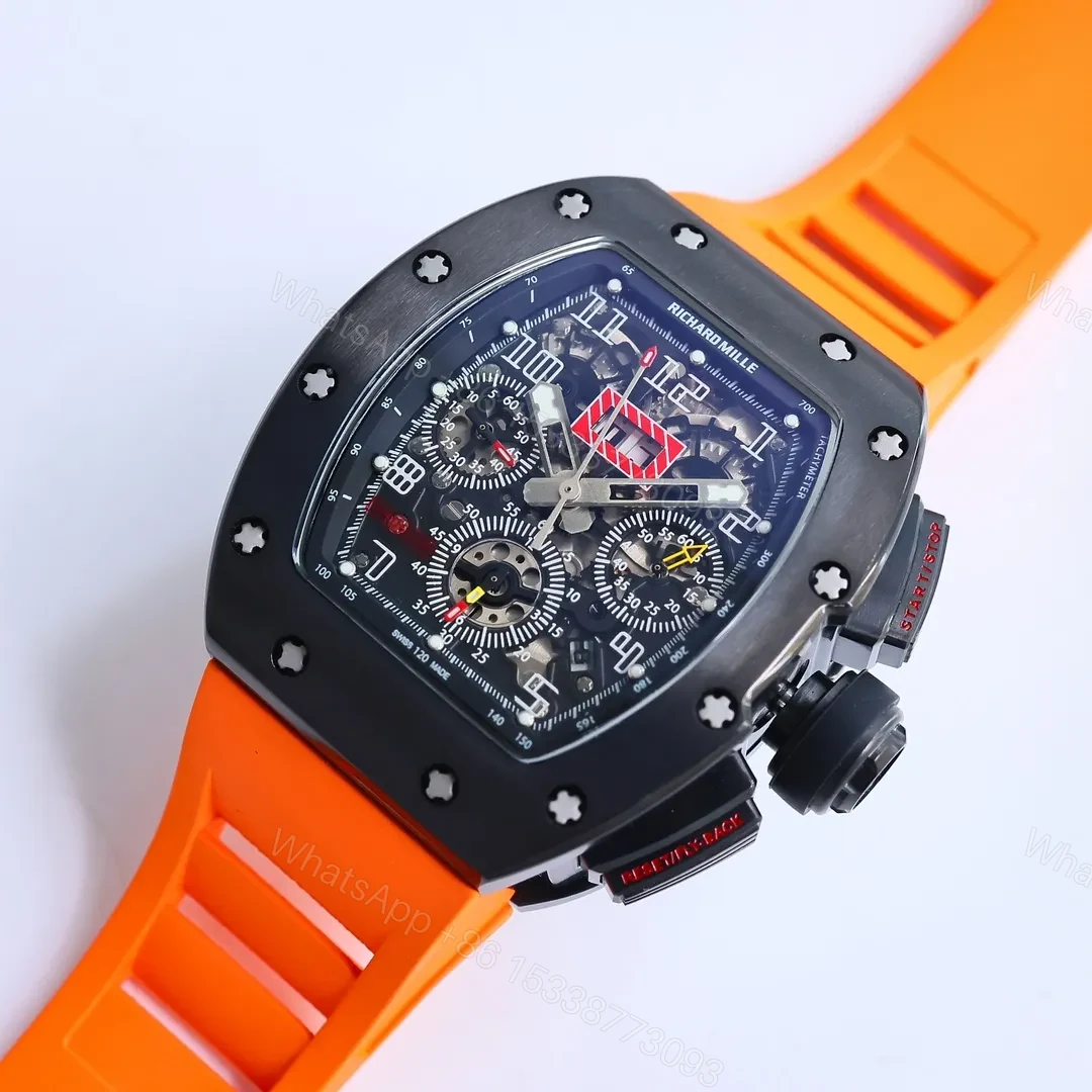 View 9 of Richard Mille RM011 Black & Orange Watch