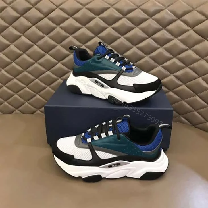 View 2 of B22 SNEAKER TECHNICAL MESH WITH AND CALFSKIN – CD106