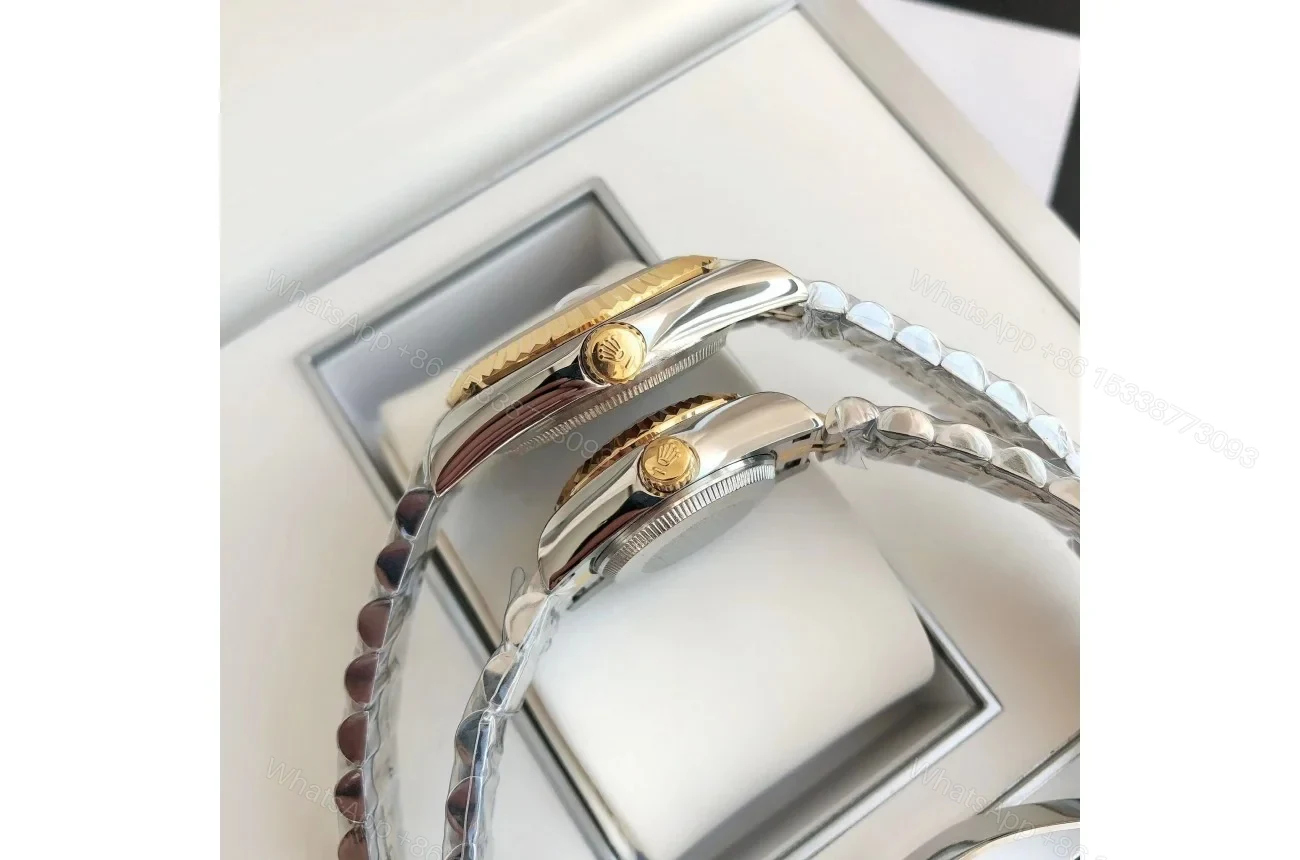 View 8 of Replica Rolex Datejust RG/SS Jub Gold/Dial 36/28 mm