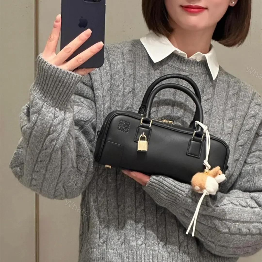 View 23 of 高仿Loewe*Amazona系列1100橫版手提包黑色免檢版