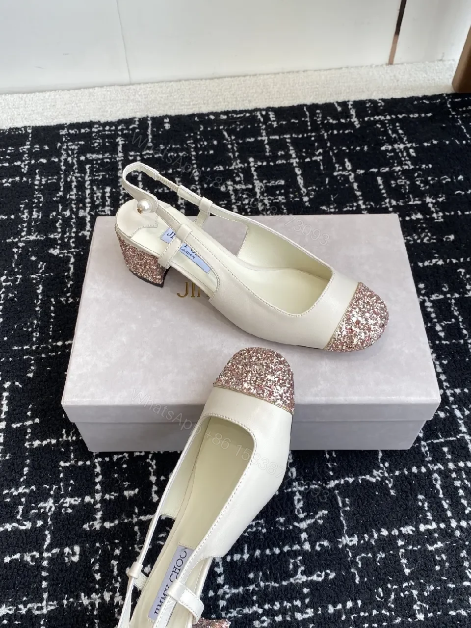 View 9 of Ivory + Glitter Toe + Slingback + All-Day Comfort + Shoes