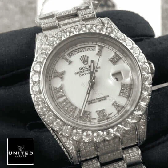 View 6 of Rolex Day-Date II Diamond Replica
