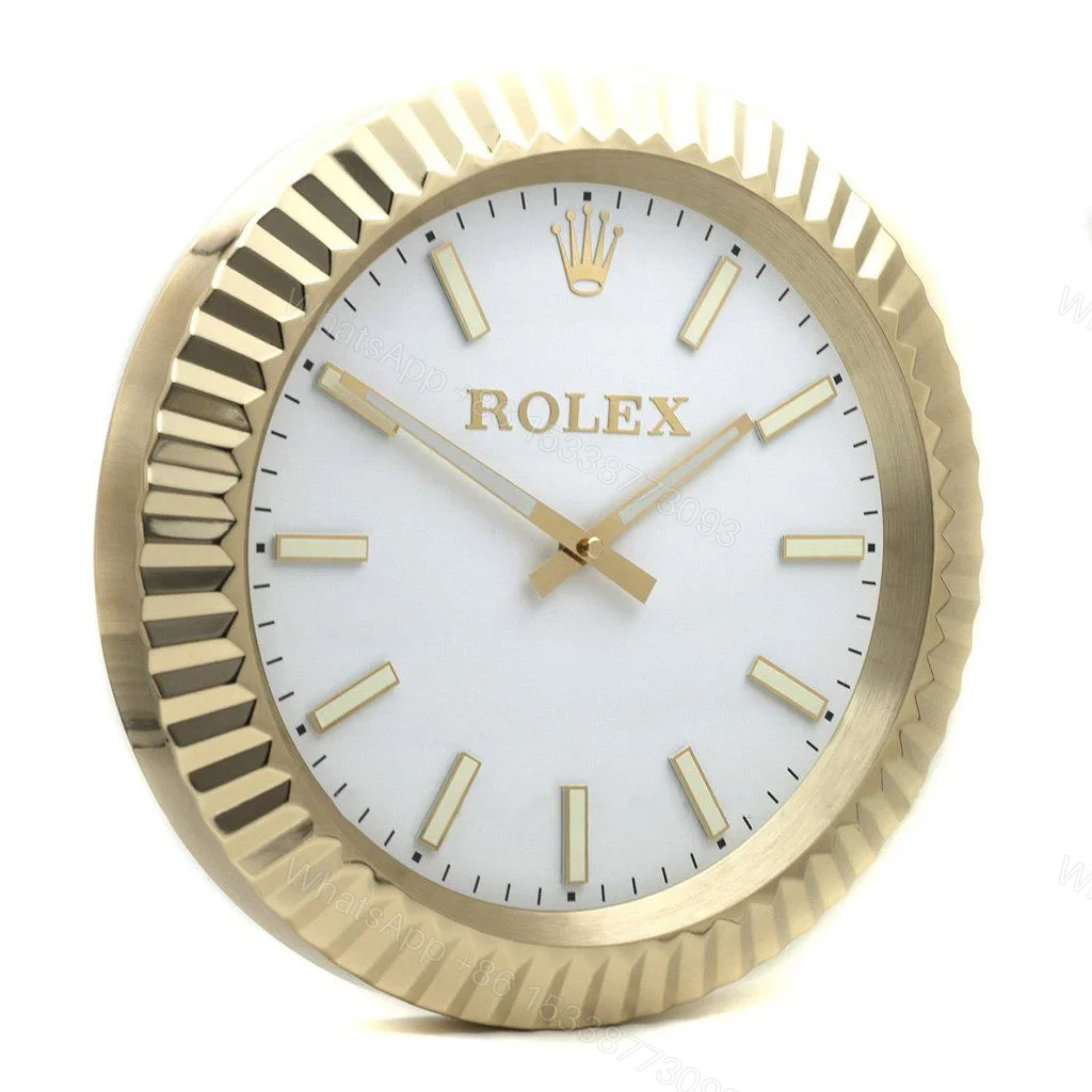 ROLEX WALL CLOCK – WIMBLEDON OYSTER DATEJUST GOLD — view 1