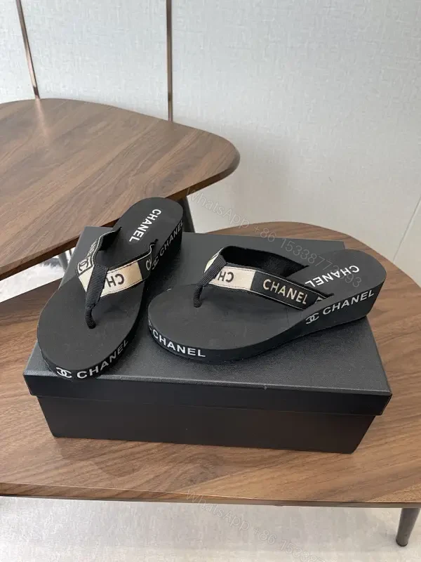 Black Synthetic Ribbon Sandals - Luxe, Comfortable, Minimalist Slip-On — view 1