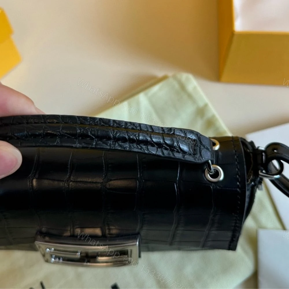 View 6 of FENDI BAGUETTE WITH FF CLASP BLACK 18CM 8BR600ANWRF1CFJ