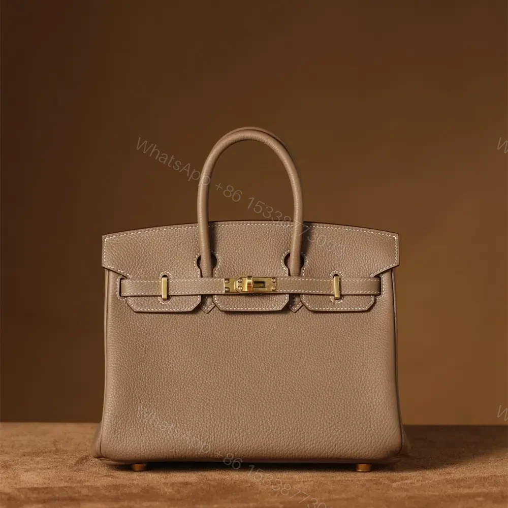 高仿Hermes*Birkin25大象灰金扣免檢版 — view 1