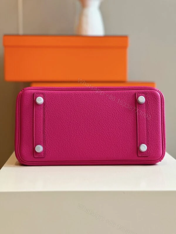 View 8 of Hermes Birkin 25 Pink Togo leather Palladium Hardware