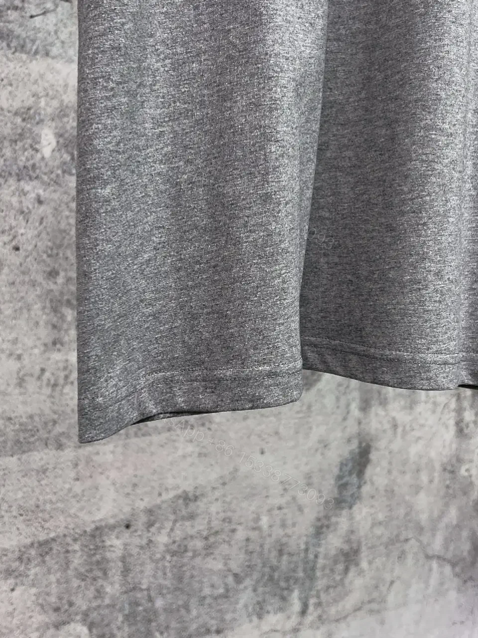 View 6 of Grey Cotton Crest Tee - Vintage Crest, Relaxed Fit, Premium Texture