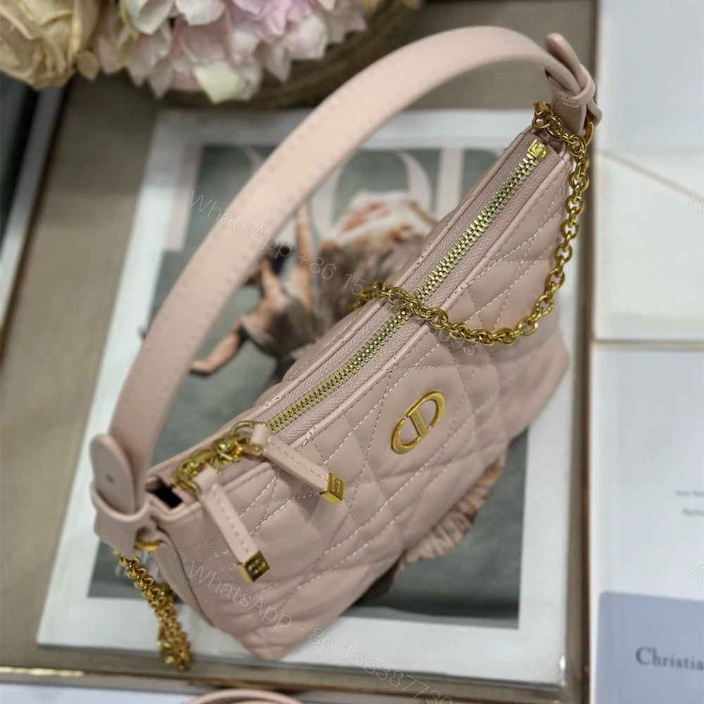 View 4 of 高仿Dior*MissCaro系列S5253M413小羊皮手提包Mini粉色免檢版