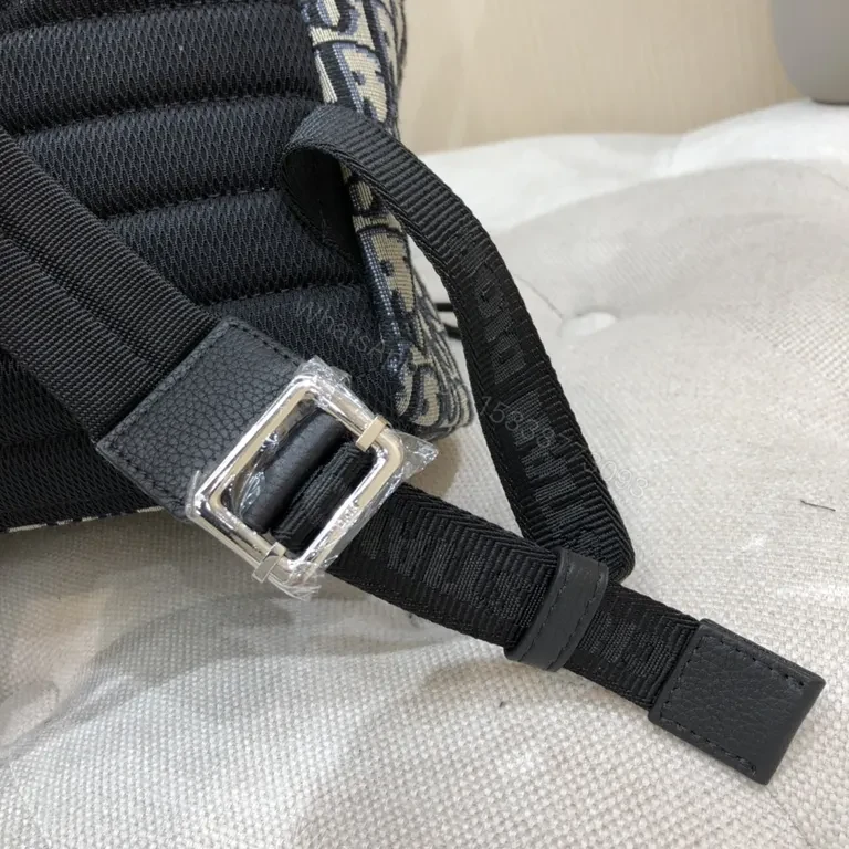 View 9 of Compact Monogram Backpack â€“ Designer-Inspired, Structured, Everyday Luxury