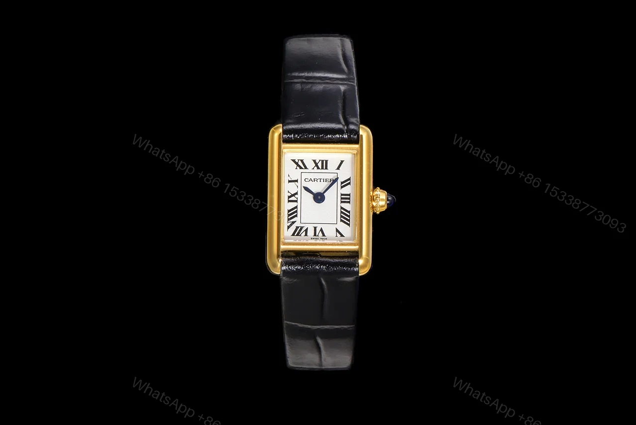 Cartier Tank Louis Cartier Large Quartz Yellow Gold Silver WGTA0067 — view 1