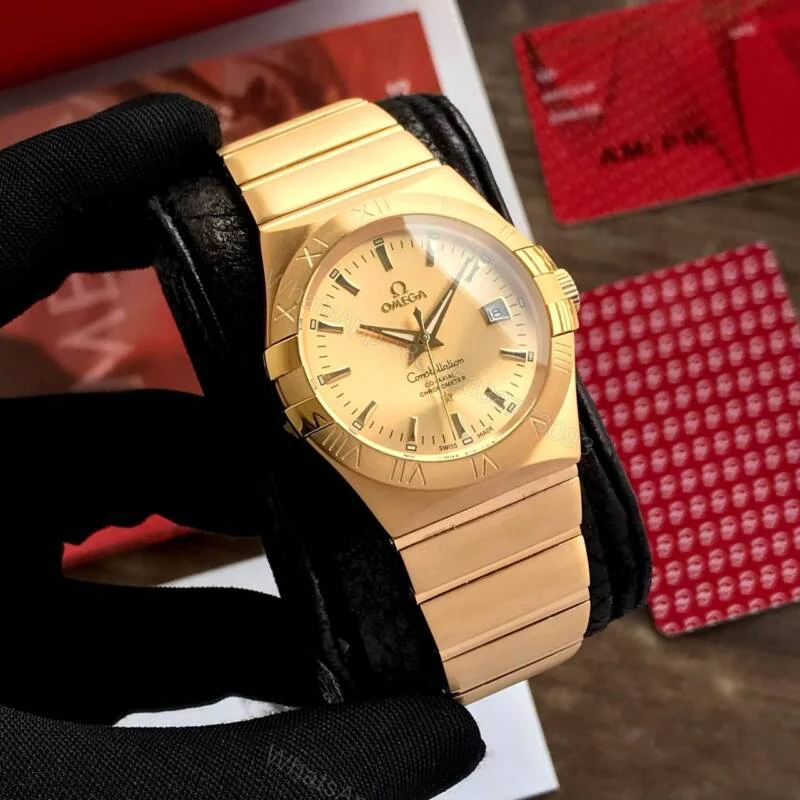 View 2 of Omega Constellation Master Chronometer Gold Dial 40mm Automatic