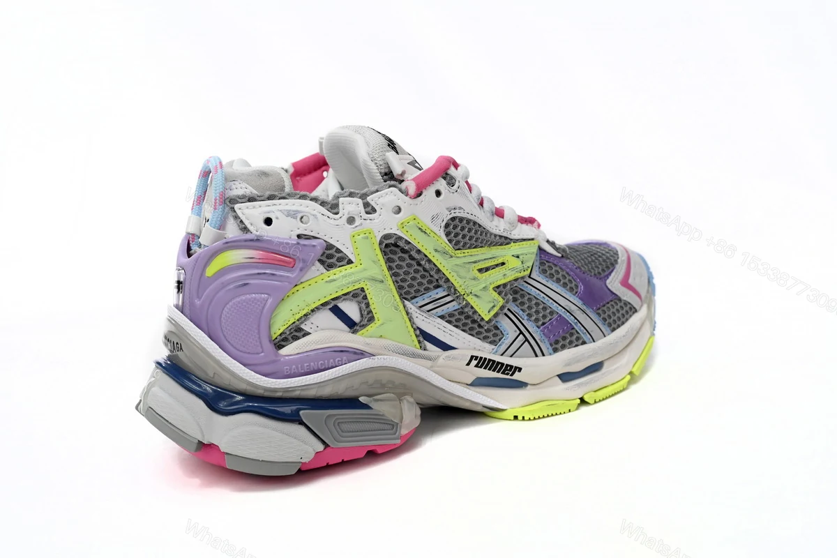 View 7 of Balenciaga Runner White Yellow Purple 677402 W3RH5 0308