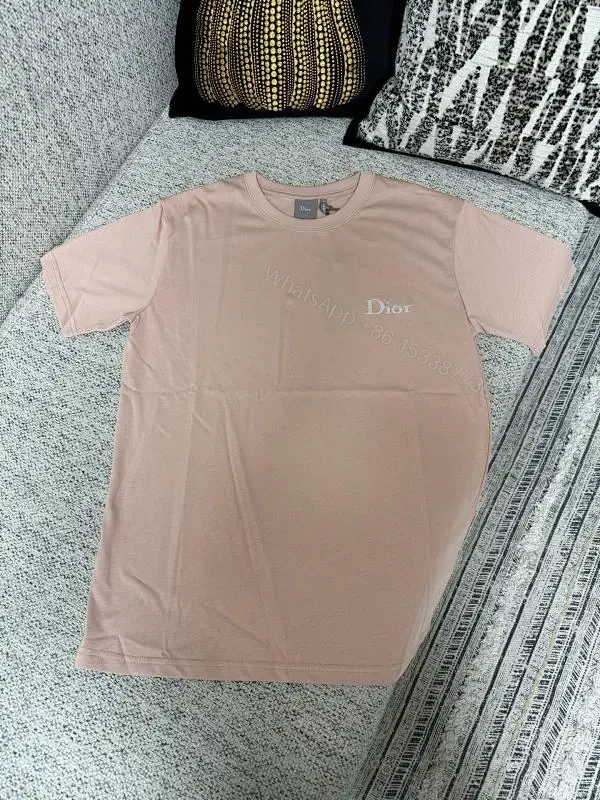 Soft Pink Cotton Tee – Subtle Luxe Casual Essential — view 1