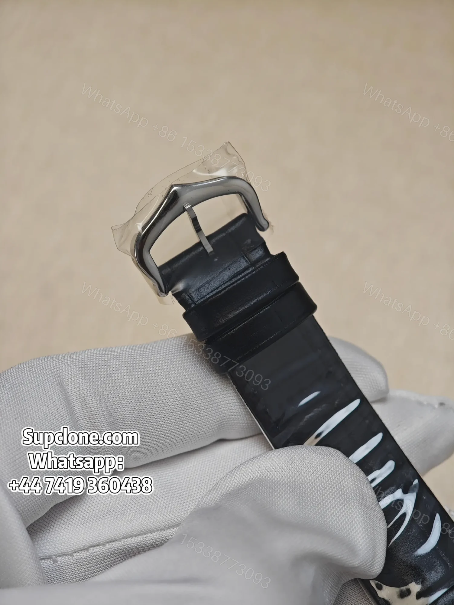 View 5 of Cartier Santos W2SA0038 Super Clone Quartz Watch Leather Strap