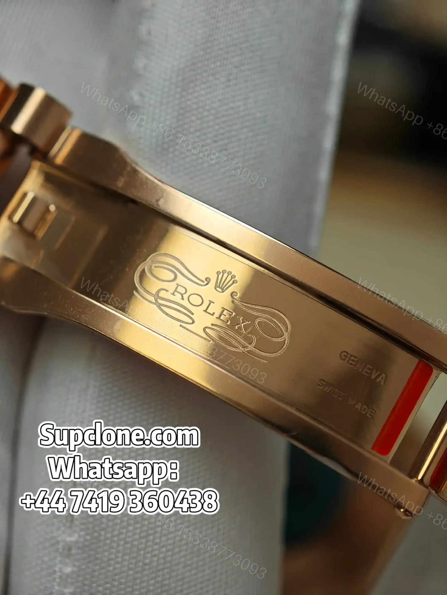 View 12 of Rolex Day-Date 40mm Rose Gold Brown Roman Dial – Super Clone 1:1 Cal. 3255