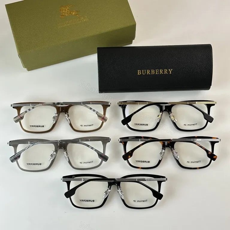 View 7 of Burberry Black & Gold Acetate Titanium Eyeglasses - Luxury Everyday